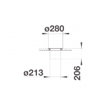 BLANCO SOLON-IF 512471 檯面式垃圾桶 - 紅點設計大獎、7公升容量與拉絲不銹鋼材質